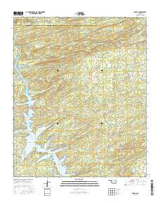 Alikchi Oklahoma Current topographic map, 1:24000 scale, 7.5 X 7.5 Minute, Year 2016