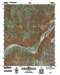 Allen Oklahoma Historical topographic map, 1:24000 scale, 7.5 X 7.5 Minute, Year 2010