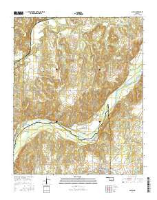 Allen Oklahoma Current topographic map, 1:24000 scale, 7.5 X 7.5 Minute, Year 2016