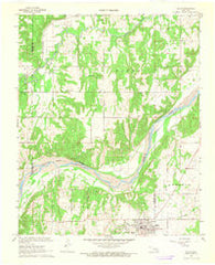 Allen Oklahoma Historical topographic map, 1:24000 scale, 7.5 X 7.5 Minute, Year 1967