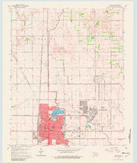 Altus Oklahoma Historical topographic map, 1:24000 scale, 7.5 X 7.5 Minute, Year 1964