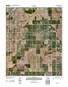 Altus SE Oklahoma Historical topographic map, 1:24000 scale, 7.5 X 7.5 Minute, Year 2012