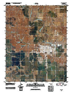 Alva Oklahoma Historical topographic map, 1:24000 scale, 7.5 X 7.5 Minute, Year 2009
