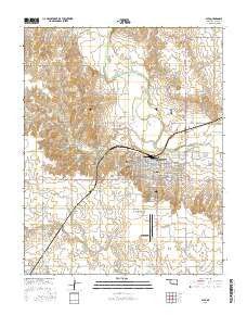 Alva Oklahoma Current topographic map, 1:24000 scale, 7.5 X 7.5 Minute, Year 2016