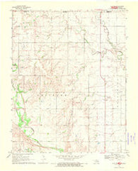 Alva NW Oklahoma Historical topographic map, 1:24000 scale, 7.5 X 7.5 Minute, Year 1969