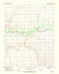 Alva SE Oklahoma Historical topographic map, 1:24000 scale, 7.5 X 7.5 Minute, Year 1969