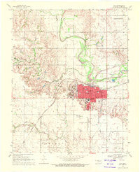Alva Oklahoma Historical topographic map, 1:24000 scale, 7.5 X 7.5 Minute, Year 1969