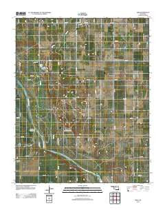 Ames Oklahoma Historical topographic map, 1:24000 scale, 7.5 X 7.5 Minute, Year 2012