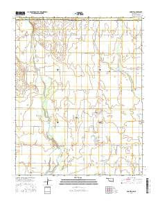 Amorita Oklahoma Current topographic map, 1:24000 scale, 7.5 X 7.5 Minute, Year 2016