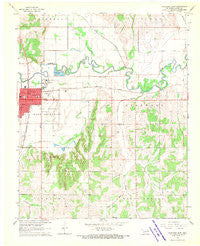 Anadarko East Oklahoma Historical topographic map, 1:24000 scale, 7.5 X 7.5 Minute, Year 1968