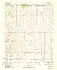 Anadarko NE Oklahoma Historical topographic map, 1:24000 scale, 7.5 X 7.5 Minute, Year 1968