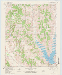 Anadarko NW Oklahoma Historical topographic map, 1:24000 scale, 7.5 X 7.5 Minute, Year 1968