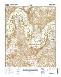 Anadarko West Oklahoma Current topographic map, 1:24000 scale, 7.5 X 7.5 Minute, Year 2016