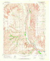 Antelope Hills NE Oklahoma Historical topographic map, 1:24000 scale, 7.5 X 7.5 Minute, Year 1966