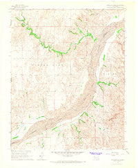 Antelope Hills Oklahoma Historical topographic map, 1:24000 scale, 7.5 X 7.5 Minute, Year 1966
