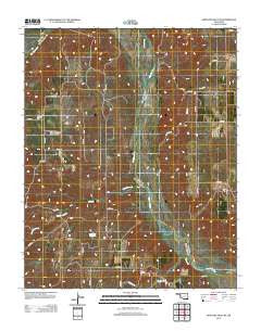 Antelope Hills NE Oklahoma Historical topographic map, 1:24000 scale, 7.5 X 7.5 Minute, Year 2012