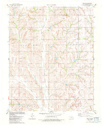 Anthon Oklahoma Historical topographic map, 1:24000 scale, 7.5 X 7.5 Minute, Year 1983