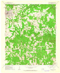 Antlers East Oklahoma Historical topographic map, 1:24000 scale, 7.5 X 7.5 Minute, Year 1961