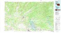 Antlers Oklahoma Historical topographic map, 1:100000 scale, 30 X 60 Minute, Year 1985