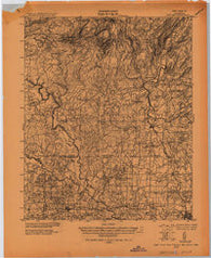 Antlers Oklahoma Historical topographic map, 1:125000 scale, 30 X 30 Minute, Year 1925