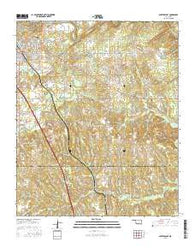 Antlers East Oklahoma Current topographic map, 1:24000 scale, 7.5 X 7.5 Minute, Year 2016