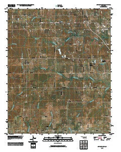 Antlers West Oklahoma Historical topographic map, 1:24000 scale, 7.5 X 7.5 Minute, Year 2009