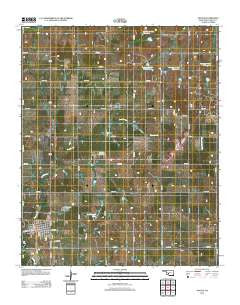 Apache Oklahoma Historical topographic map, 1:24000 scale, 7.5 X 7.5 Minute, Year 2012