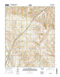Apache Oklahoma Current topographic map, 1:24000 scale, 7.5 X 7.5 Minute, Year 2016