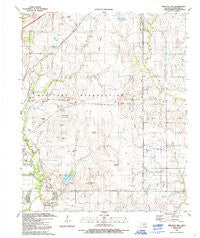 Arbuckle Hill Oklahoma Historical topographic map, 1:24000 scale, 7.5 X 7.5 Minute, Year 1991