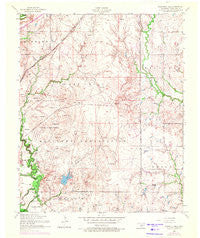 Arbuckle Hill Oklahoma Historical topographic map, 1:24000 scale, 7.5 X 7.5 Minute, Year 1956