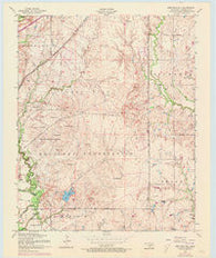 Arbuckle Hill Oklahoma Historical topographic map, 1:24000 scale, 7.5 X 7.5 Minute, Year 1956