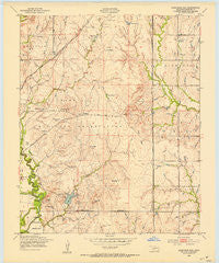 Arbuckle Hill Oklahoma Historical topographic map, 1:24000 scale, 7.5 X 7.5 Minute, Year 1949