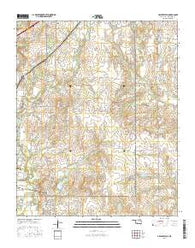 Arbuckle Hill Oklahoma Current topographic map, 1:24000 scale, 7.5 X 7.5 Minute, Year 2016