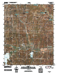 Arcadia Oklahoma Historical topographic map, 1:24000 scale, 7.5 X 7.5 Minute, Year 2010