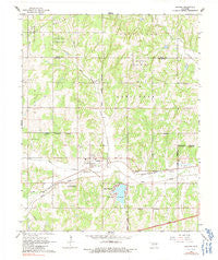 Arcadia Oklahoma Historical topographic map, 1:24000 scale, 7.5 X 7.5 Minute, Year 1966