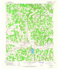 Arcadia Oklahoma Historical topographic map, 1:24000 scale, 7.5 X 7.5 Minute, Year 1966