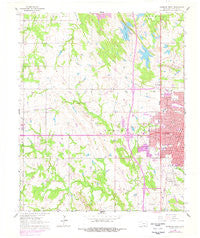 Ardmore West Oklahoma Historical topographic map, 1:24000 scale, 7.5 X 7.5 Minute, Year 1964