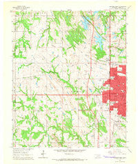 Ardmore West Oklahoma Historical topographic map, 1:24000 scale, 7.5 X 7.5 Minute, Year 1964