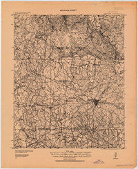 Ardmore Oklahoma Historical topographic map, 1:125000 scale, 30 X 30 Minute, Year 1918