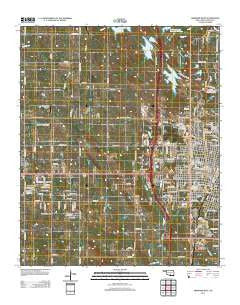 Ardmore West Oklahoma Historical topographic map, 1:24000 scale, 7.5 X 7.5 Minute, Year 2012