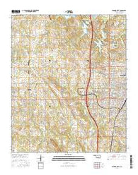 Ardmore West Oklahoma Current topographic map, 1:24000 scale, 7.5 X 7.5 Minute, Year 2016