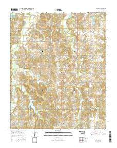 Arlington Oklahoma Current topographic map, 1:24000 scale, 7.5 X 7.5 Minute, Year 2016
