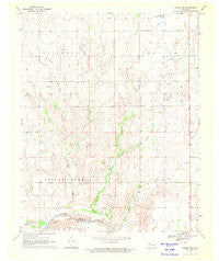 Arnett SE Oklahoma Historical topographic map, 1:24000 scale, 7.5 X 7.5 Minute, Year 1970