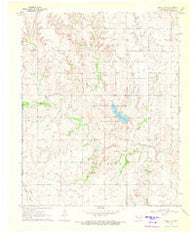 Arnett SW Oklahoma Historical topographic map, 1:24000 scale, 7.5 X 7.5 Minute, Year 1970