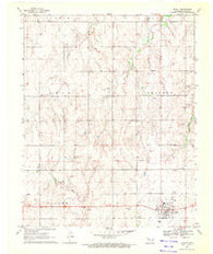 Arnett Oklahoma Historical topographic map, 1:24000 scale, 7.5 X 7.5 Minute, Year 1970