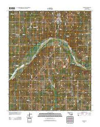 Asher Oklahoma Historical topographic map, 1:24000 scale, 7.5 X 7.5 Minute, Year 2012