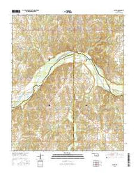 Asher Oklahoma Current topographic map, 1:24000 scale, 7.5 X 7.5 Minute, Year 2016