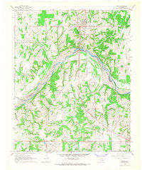 Asher Oklahoma Historical topographic map, 1:24000 scale, 7.5 X 7.5 Minute, Year 1966