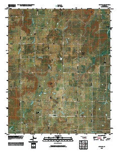 Ashland Oklahoma Historical topographic map, 1:24000 scale, 7.5 X 7.5 Minute, Year 2009