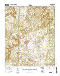 Ashland Oklahoma Current topographic map, 1:24000 scale, 7.5 X 7.5 Minute, Year 2016